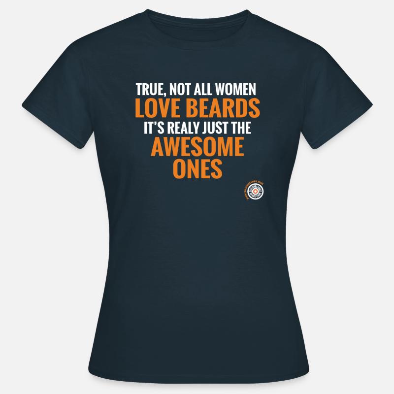 Love beards - Women's T-Shirt - navy