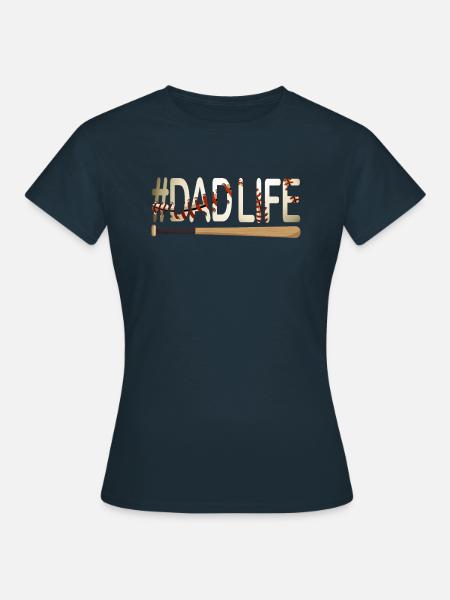 Baseball #Dadlife - Frauen T-Shirt - Navy
