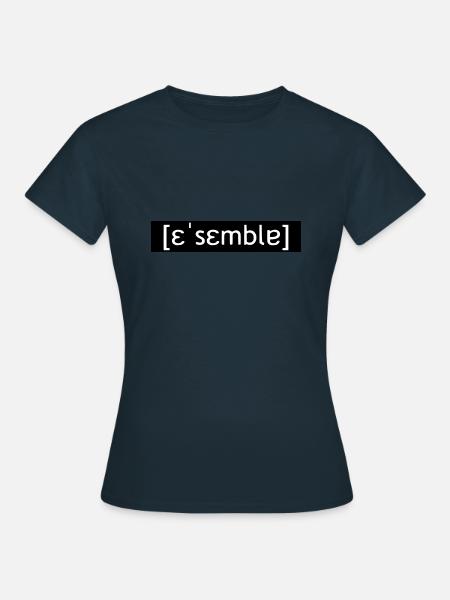 ASSEMBLER LAUTSCHRIFT - SIMPLE - Women's T-Shirt - navy