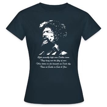 The Foggy Dew Dublin Ireland 1916 GPO - Women's T-Shirt - navy - Front - AI Model Female 172 dark (172cm)