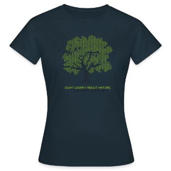 nature backup - T-shirt Femme - marine - Devant - AI Model Female 172 dark (172cm)