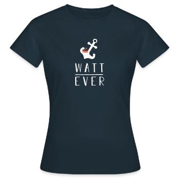 Watt Ever - Frauen T-Shirt - Navy - Vorne - AI Model Female 172 dark (172cm)