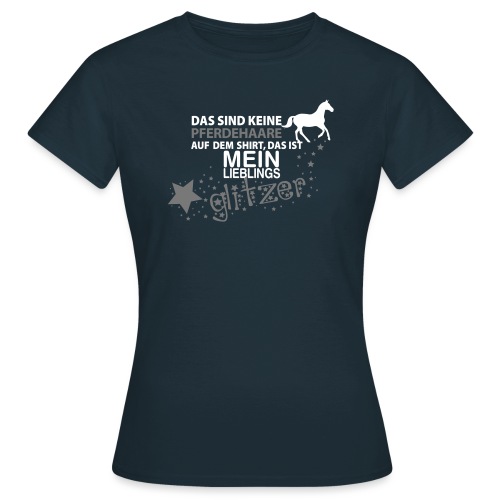 Vorschau: Glitzer Pferd - Frauen T-Shirt