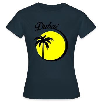 dubaï - T-shirt Femme - marine - Devant - AI Model Female 172 dark (172cm)