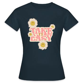 Calme-toi - T-shirt Femme - marine - Devant - AI Model Female 172 dark (172cm)