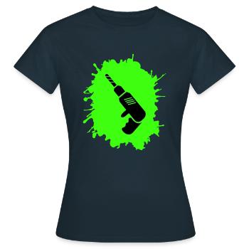 Artisan des perceuses Blobs - T-shirt Femme - marine - Devant - AI Model Female 172 dark (172cm)
