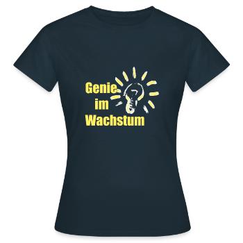 Génie en croissance - T-shirt Femme - marine - Devant - AI Model Female 172 dark (172cm)