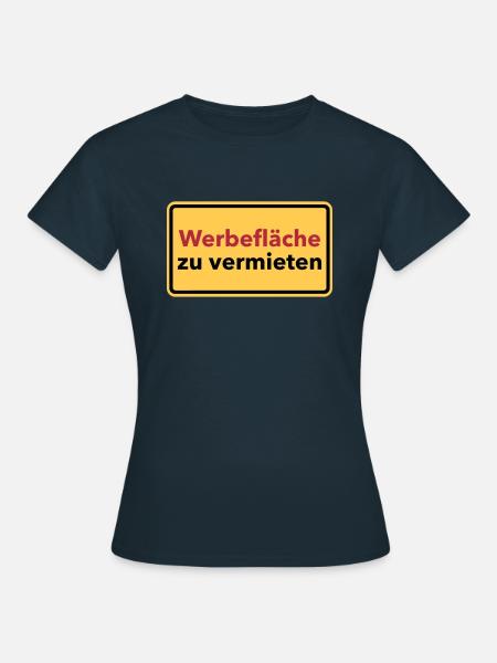 Werbung - Frauen T-Shirt - Navy