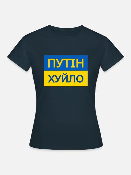 putin khuylo - Frauen T-Shirt - Navy