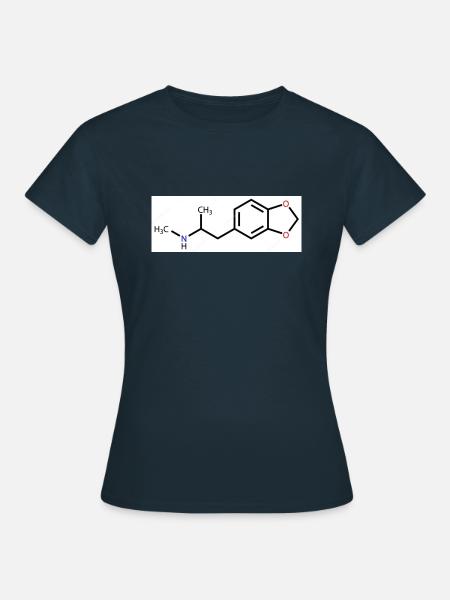 mdma Ecstasy Strukturformel - Frauen T-Shirt - Navy