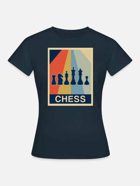 Schach - Frauen T-Shirt - Navy