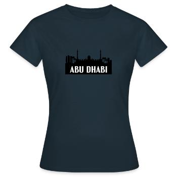 Abu Dhabi F - T-shirt Femme - marine - Devant - AI Model Female 172 dark (172cm)