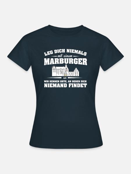 LDN Marburger - Frauen T-Shirt - Navy