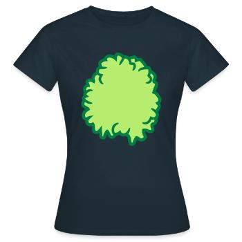 Small Bushes Comic - Women's T-Shirt - navy - Front - AI Model Female 172 dark (172cm)