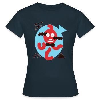Coucou le poisson rouge - T-shirt Femme - marine - Devant - AI Model Female 172 dark (172cm)