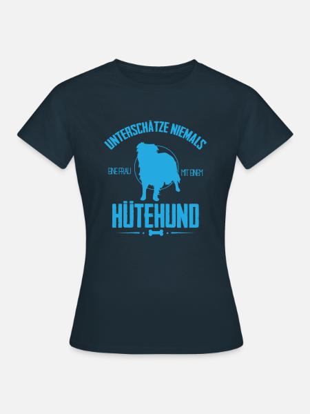 UN Hütehund Shirt - Frauen T-Shirt - Navy