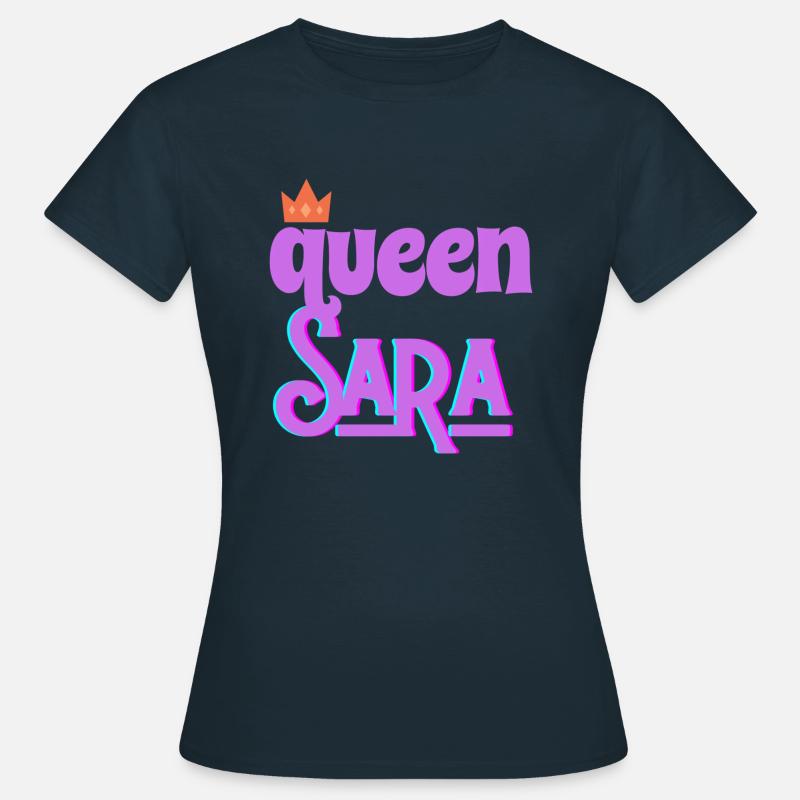 Sara queen - Women's T-Shirt - navy