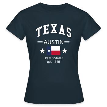 Texas - T-shirt Femme - marine - Devant - AI Model Female 172 dark (172cm)