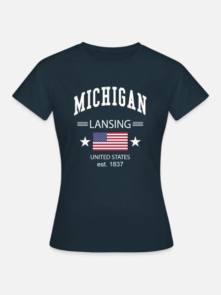 Michigan - Frauen T-Shirt - Navy