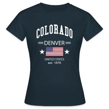 Colorado - T-shirt Femme - marine - Devant - AI Model Female 172 dark (172cm)