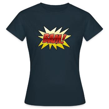 Bam 2 J - T-shirt Femme - marine - Devant - AI Model Female 172 dark (172cm)