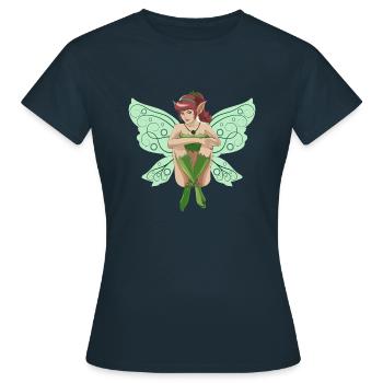 fairy - Women's T-Shirt - navy - Front - AI Model Female 172 dark (172cm)