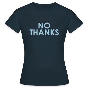 Non Merci - T-shirt Femme - marine - Devant - AI Model Female 172 dark (172cm)