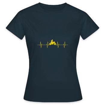 Entwicklung Motorrad Motorrad-Roller Geschenk - Frauen T-Shirt - Navy - Vorne - AI Model Female 172 dark (172cm)