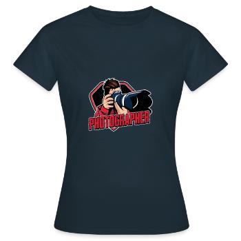 Photographe Photographie Photographier Appareil Photo Hobby - T-shirt Femme - marine - Devant - AI Model Female 172 dark (172cm)