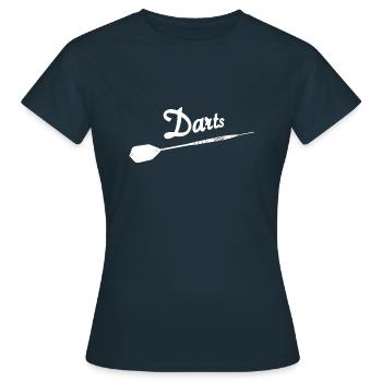 Fléchettes avec flèche - T-shirt Femme - marine - Devant - AI Model Female 172 dark (172cm)
