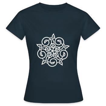celtique symbole - T-shirt Femme - marine - Devant - AI Model Female 172 dark (172cm)