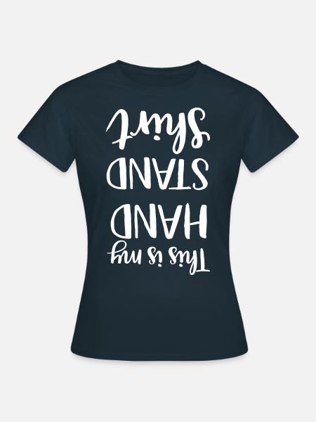 HANDSTAND - Frauen T-Shirt - Navy