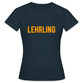 lehrling azubi - Frauen T-Shirt - Navy - Vorne - AI Model Female 172 dark (172cm)
