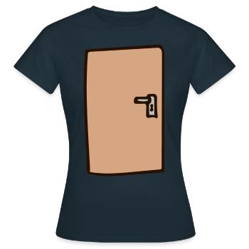 Porte - T-shirt Femme - marine - Devant - AI Model Female 172 dark (172cm)
