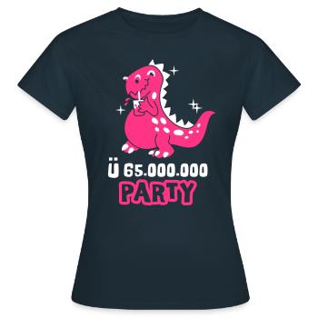 Dino Party - T-shirt Femme - marine - Devant - AI Model Female 172 dark (172cm)