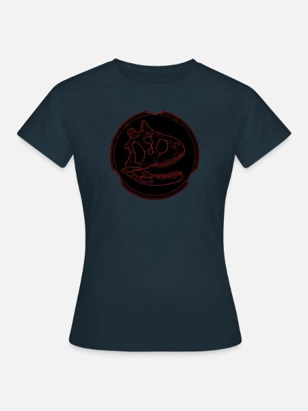 Carnotaurus Fossil Schädel - Frauen T-Shirt - Navy