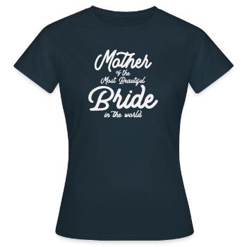 Mutter der schönen Braut - Frauen T-Shirt - Navy - Vorne - AI Model Female 172 dark (172cm)