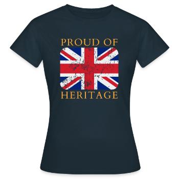 Erbe der Union - Frauen T-Shirt - Navy - Vorne - AI Model Female 172 dark (172cm)