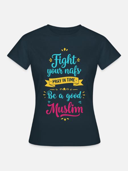 Sei gut - Frauen T-Shirt - Navy