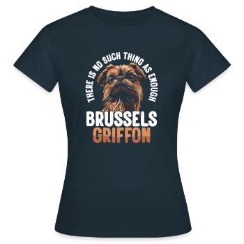 Brussels Griffon Puppy Dog Brussels Griffon - Women's T-Shirt - navy - Front - AI Model Female 172 dark (172cm)
