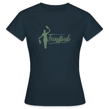 Spaß mit Feinstaub - Frauen T-Shirt - Navy - Vorne - AI Model Female 172 dark (172cm)
