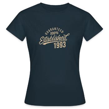 Guaranteed Established and Published in the Year - Women's T-Shirt - navy - Front - AI Model Female 172 dark (172cm)