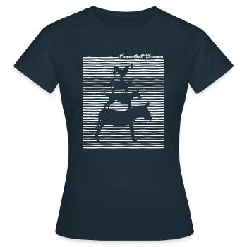 Ville hanséatique de Brême HB Weser Wappen Stadtmusikanten - T-shirt Femme - marine - Devant - AI Model Female 172 dark (172cm)
