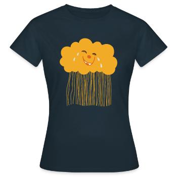Nuage amusant - T-shirt Femme - marine - Devant - AI Model Female 172 dark (172cm)