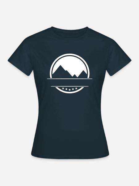 Berglandschaft - Frauen T-Shirt - Navy