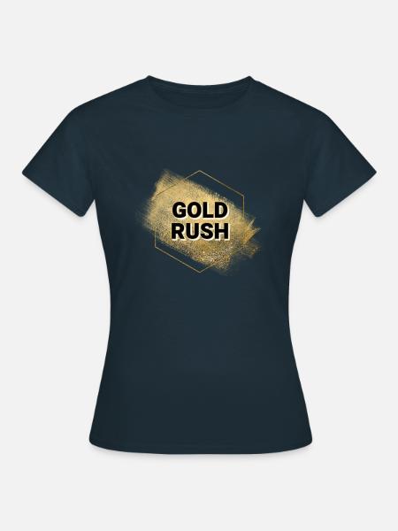 Goldrausch-Logo - Frauen T-Shirt - Navy