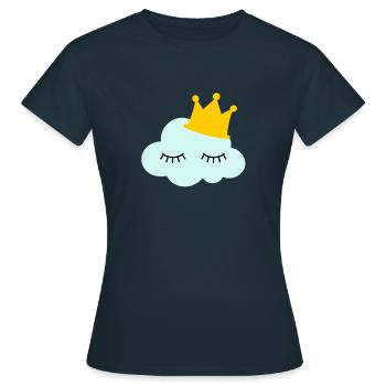 nuage - T-shirt Femme - marine - Devant - AI Model Female 172 dark (172cm)