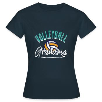 Volleyball Grandma - Frauen T-Shirt - Navy - Vorne - AI Model Female 172 dark (172cm)