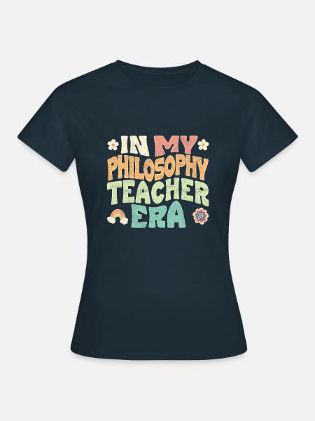 in my philosophy teacher era hell - Frauen T-Shirt - Navy