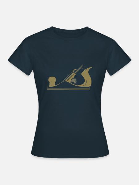 Schreiner Werkzeug Hobel Design - Frauen T-Shirt - Navy